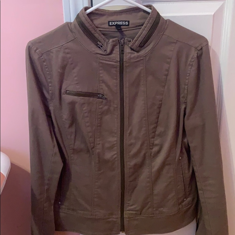 express jacket army green